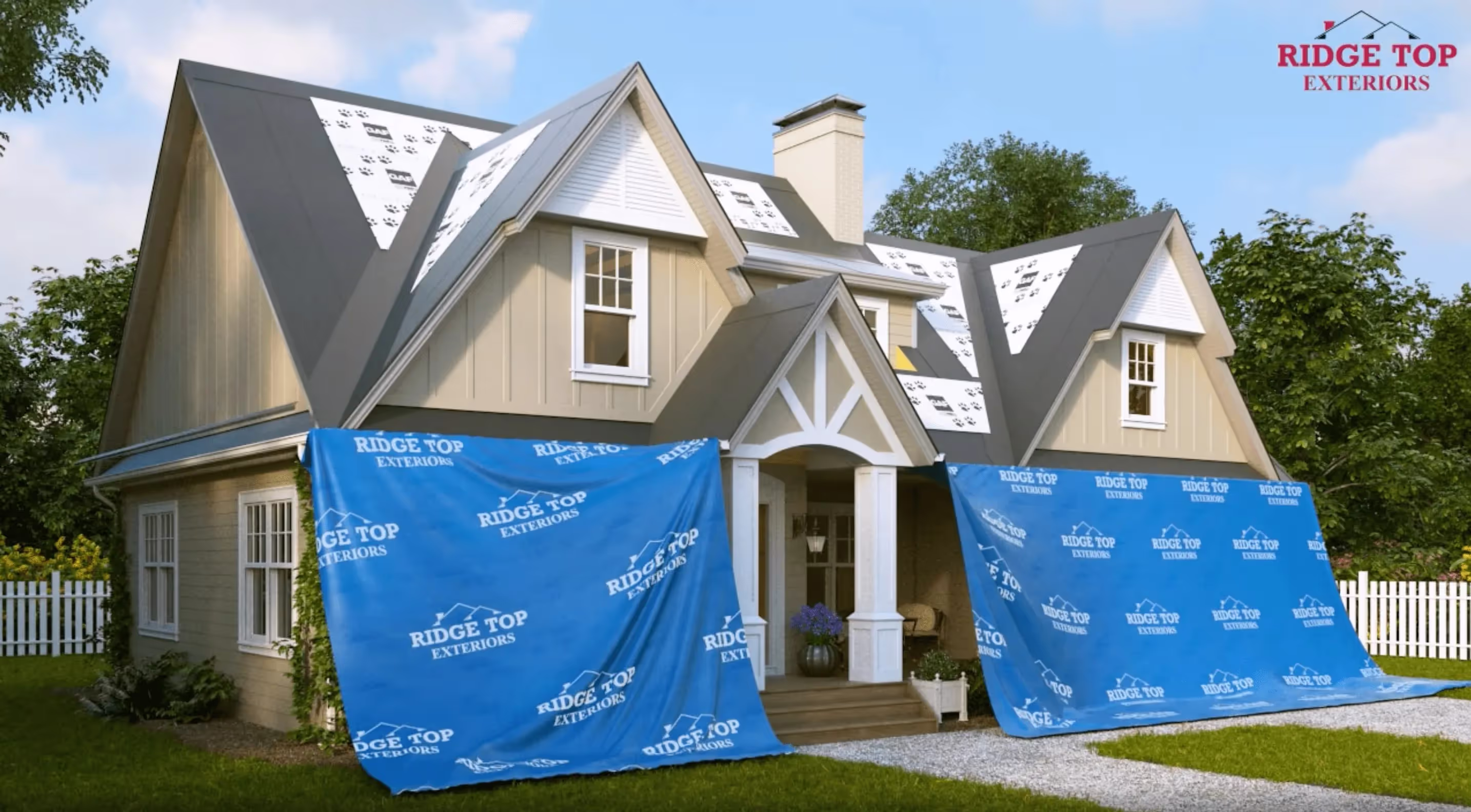 Our roofing process screenshot of our video